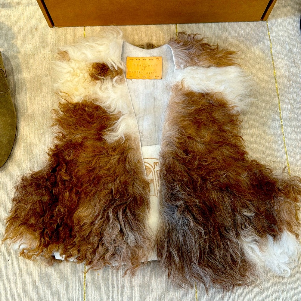 Handmade shearling vest made by Ida+Moon. This was listed as xs-m.